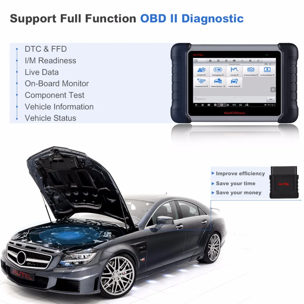 Autel MK808BT OBD2 сканер диагностики авто инструмент OBD 2 автомобильной читателя код ODB2 Key Программист Диагностика лучше Старт X431