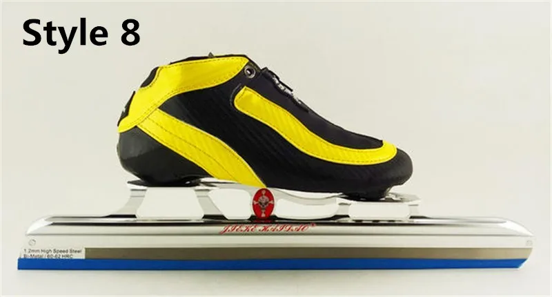 jkhd коньки катание Обувь с 7075 алюминий Рамки, inline роликовых коньках Скорость Ice Blade, углеродного волокна Волокно загрузки
