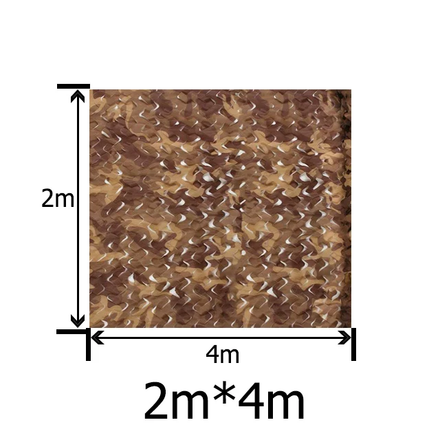 2X3 м до 5X10 м наружная походная Военная камуфляжная сетка лесная армейская камуфляжная сетка для кемпинга Солнцезащитная палатка тент Солнцезащитная палатка - Color: Desert 2mx4m
