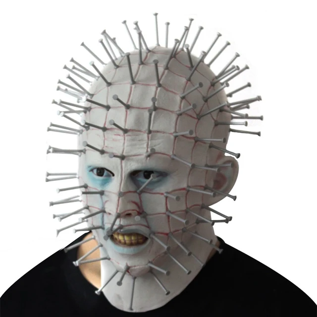 halloween masker horror movie hellraiser scary pinhead maskers