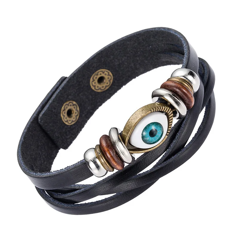 2016 New Stainless Steel Multilayer Leather Risers Bracelet for Women&ampMen Friendship Bracelets High Quality christmas gifts | Украшения