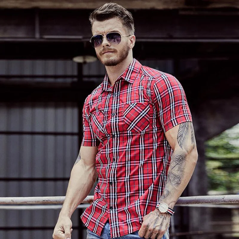 2018 أوروبا أمريكا الرجال عارضة القمصان قصيرة الأكمام منقوشة قمصان قصيرة الأكمام المرأة قميص رسمي للأعمال للرجال الصين العلامة التجارية المل...