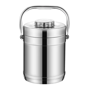 

Stainless Steel Lunch Box 6 Hours Heat or Cold Preservation Bento Box 3 Layer Insulation Bucket Multi-layer Portable pan