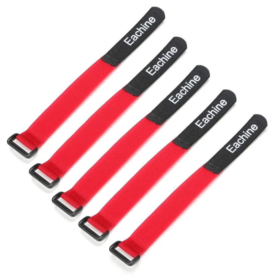

5PCS Eachine Battery Tie Down Strap Belt Non-slip Hook Loop Strap with Buckle 22.3cm Fixing Quadcopter Helicopter Drone Battery