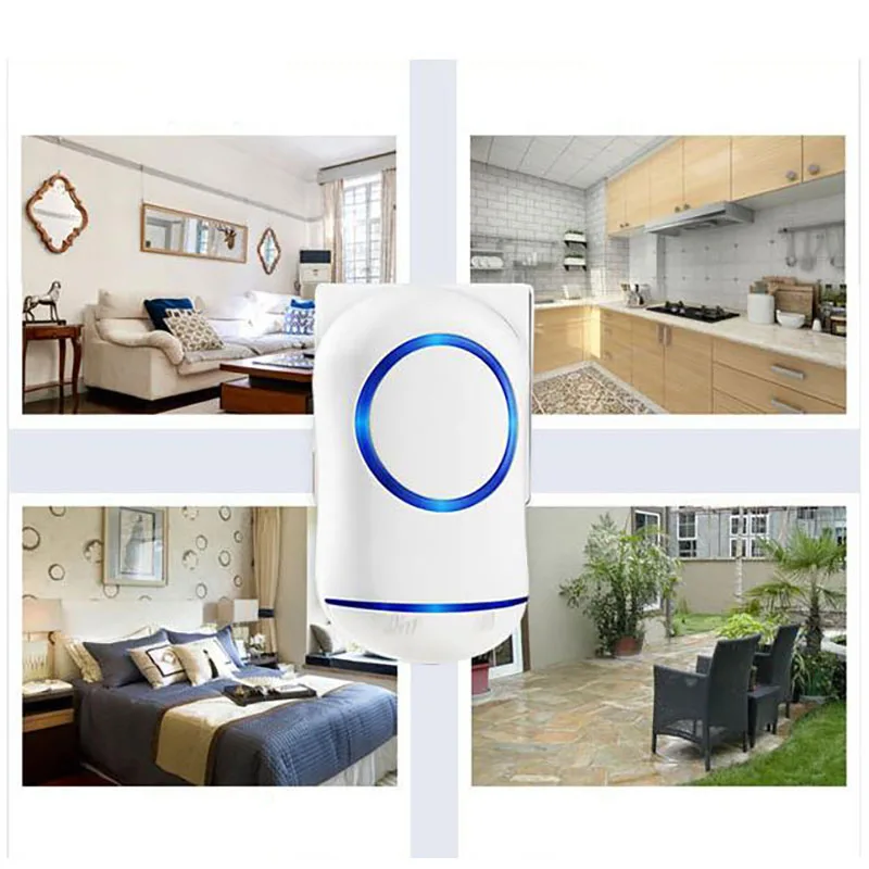

New Wireless Doorbell Waterproof 300M Remote EU US Plug smart Door Bell 85-260V Intelligent Remote Control