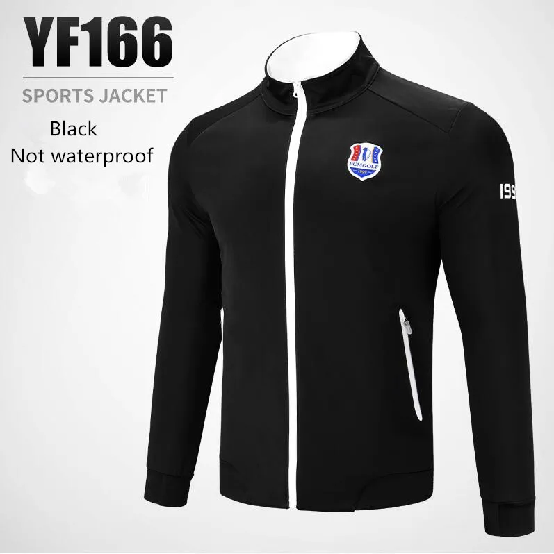 PGM golf Sportswear men's Long Sleeve Zipper windbreaker coat autumn and winter warm windproof Golf sports coats M-2XL PGM golf Sportswear men's Long Sleeve Zipper windbreaker coat autumn and winter warm windproof Golf sports coats M-2XL