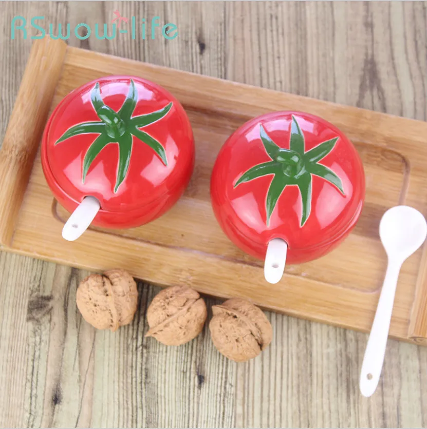 

3Pcs Creative Seasoning Jar Ceramic Seasoning Tank Salt Shaker Salt And Pepper Spice Jar Spice Container For Kitchen Supplies