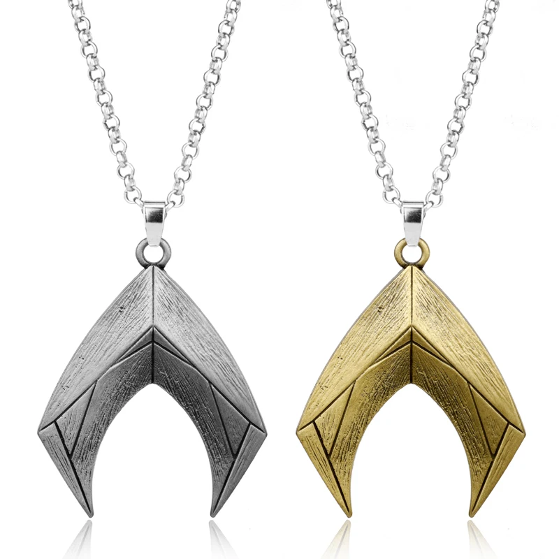 

dongsheng Vintage Justice League Necklace Aquaman Charm Pendant Men Women Gift Movie Jewelry -30