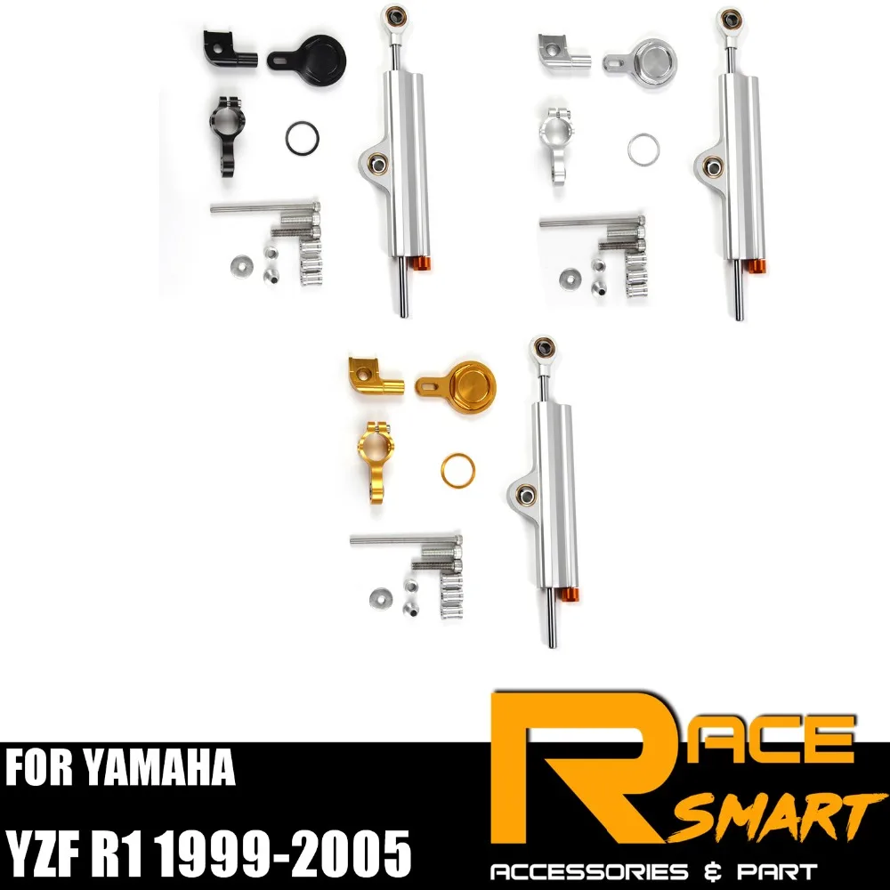 

For YAMAHA YZF R1 1999 - 2005 R-1 R 1 Steering Damper Stabilizer Kit Motorcycle accessories CNC 2000 2001 2002 2003 2004
