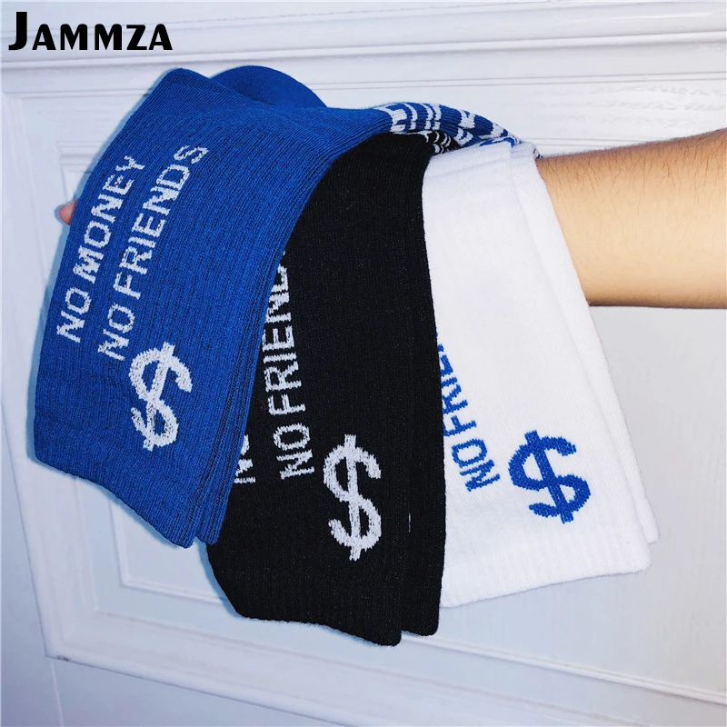 

Men Solid Hiphop Letter Socks Cotton Sporty Skateboard Fashion Europe Street Dance Crew Casual Harajuku Couple Simple Art Socks