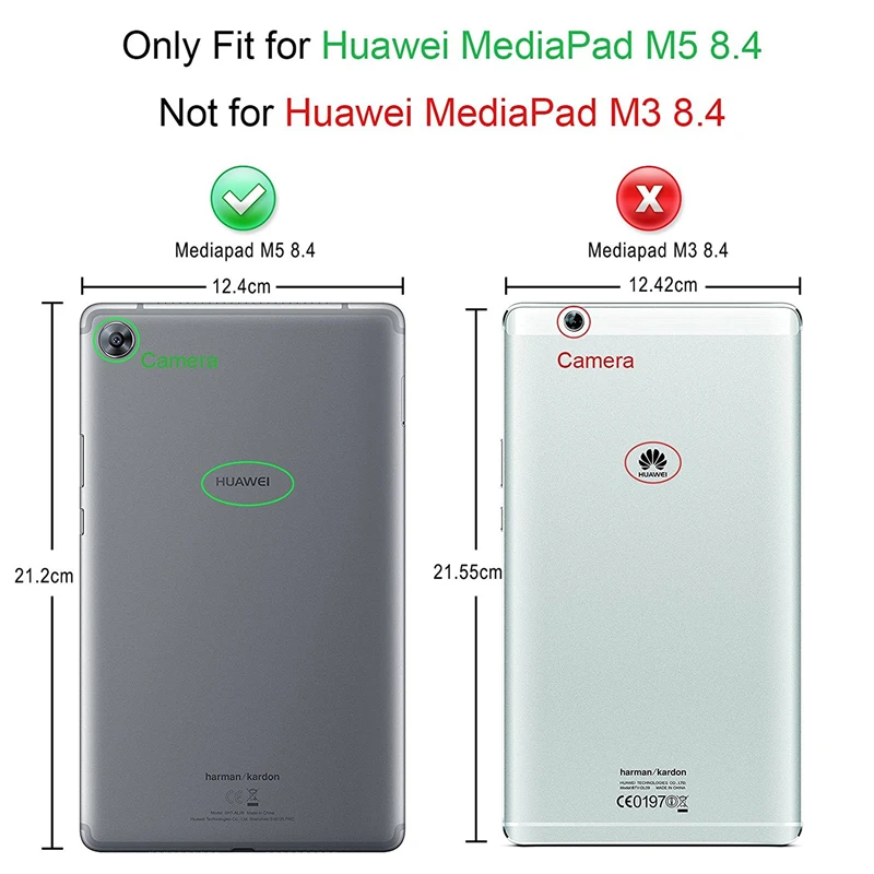US $899.00 CucKooDo 200Pcslot TriFold Ultra Slim Stand Smart Case cover for Huawei MediaPad M5 84 Android Tablet
