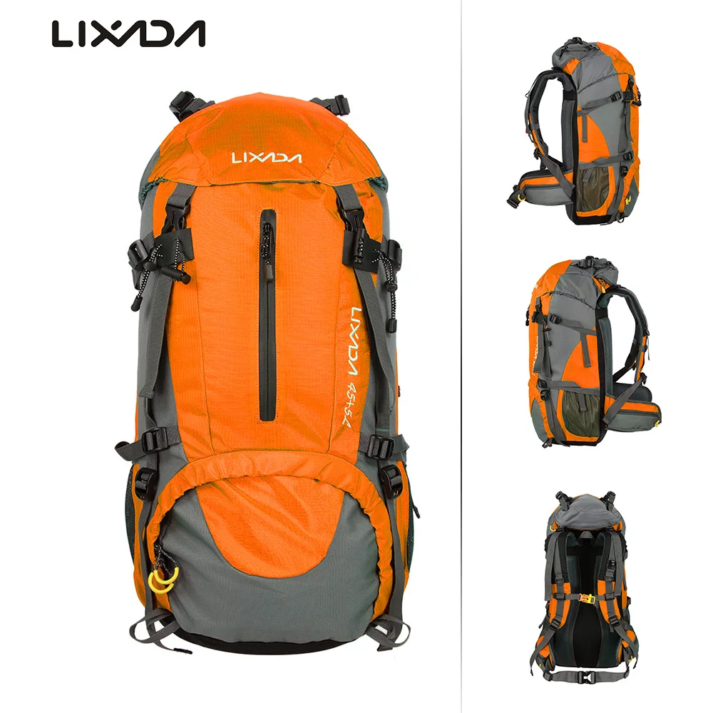 Lixada 50L велосипедные спортивные рюкзаки сумка Большая водонепроницаемая дорожные сумки и рюкзаки мужские нейлоновые походные рюкзаки