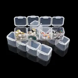 28 слотов прозрачные пластиковые пустые украшения для ногтей коробка для хранения блеск для ногтей Стразы бусины аксессуары контейнер для