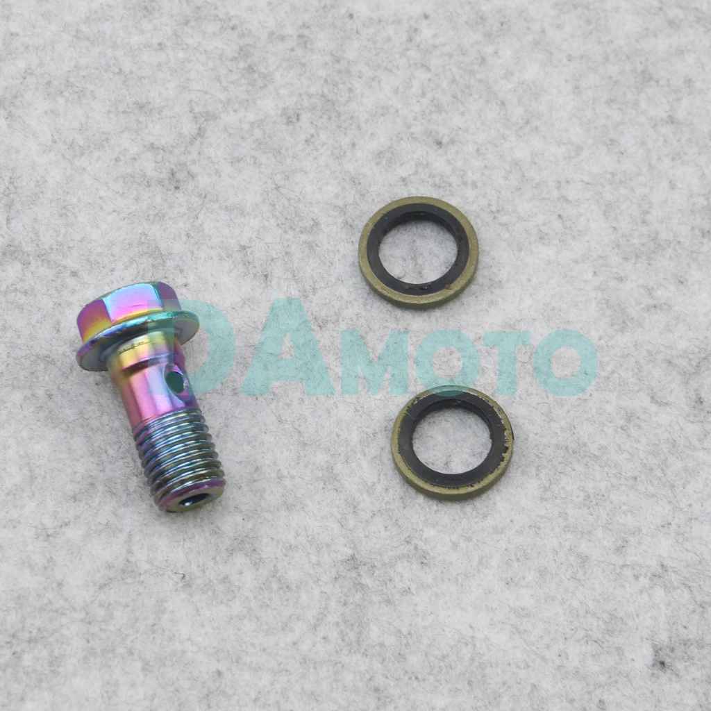 Motorcycle Banjo Disk Brake Bolt M10x1.25 Clutch Master Cylinder Screw