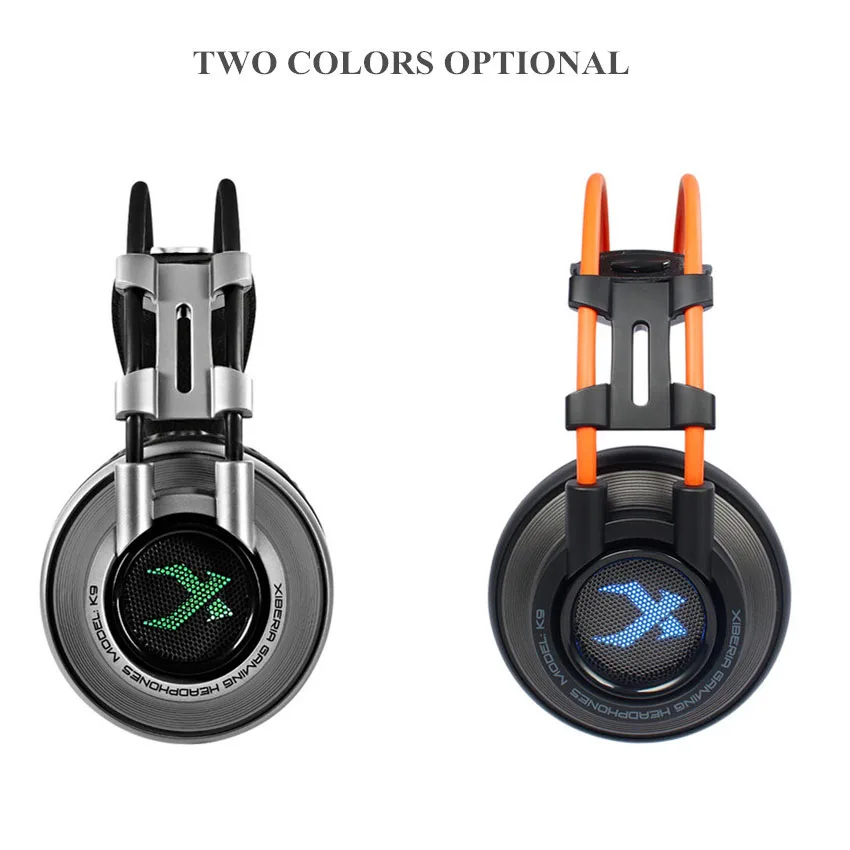 Продажа XIBERIA K9 Виртуальная 7,1 Звуковая игровая гарнитура casque лучшие PC Gamer USB стерео бас наушники с микрофоном для игры Cumputer