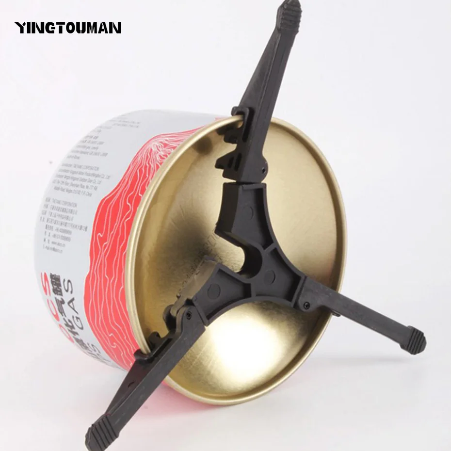 YINGTOUMAN Protable Outdoor Camping Hiking Cooking Gas Tank Bracket Canister Stand Tripod Bottle Shelf | Спорт и развлечения