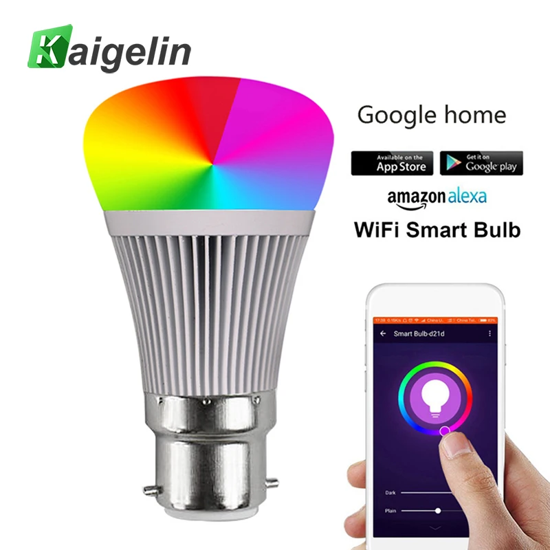 

RGB-W Smart APP WIFI LED Bulb E27 B22 LED Lamp Bombilla LED Bulb E27 Ball Light Bulbs Colorful Bulb Lamp For Home Bar