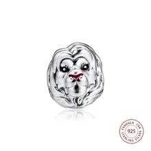 Подходит для оригинального шарма браслет Argent бусины из стерлингового серебра 925 Король Лев Симба Подвески бусины для самостоятельного изготовления ювелирных изделий оптом