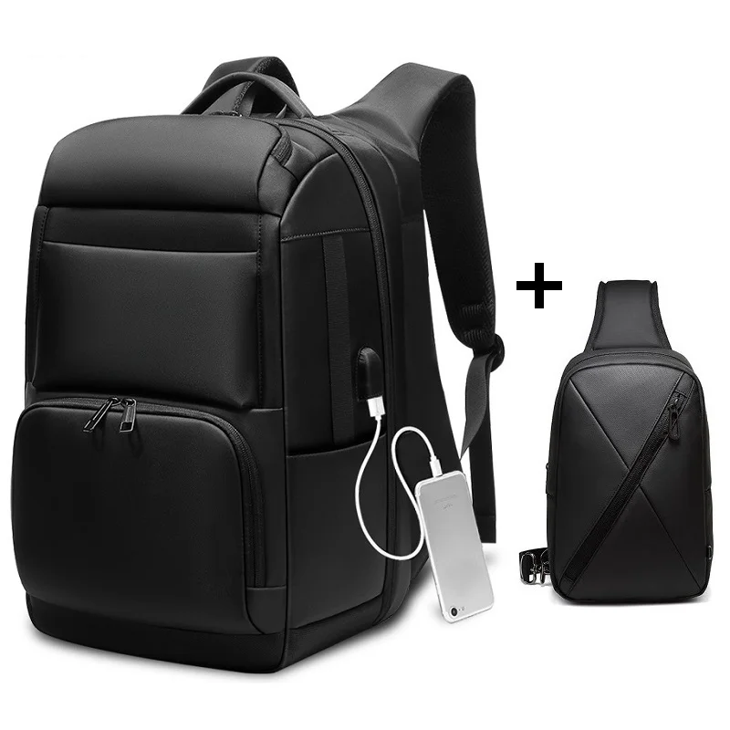 men's backpacks shockproof USB17.5 inch laptop backpack high capacity waterproof business travel bag notebook mochila