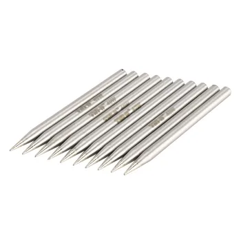 

10pcs Lead Free Solder Iron Tips Metal Soldering Welding Tips Rework Station for Precision Electronic Repairing