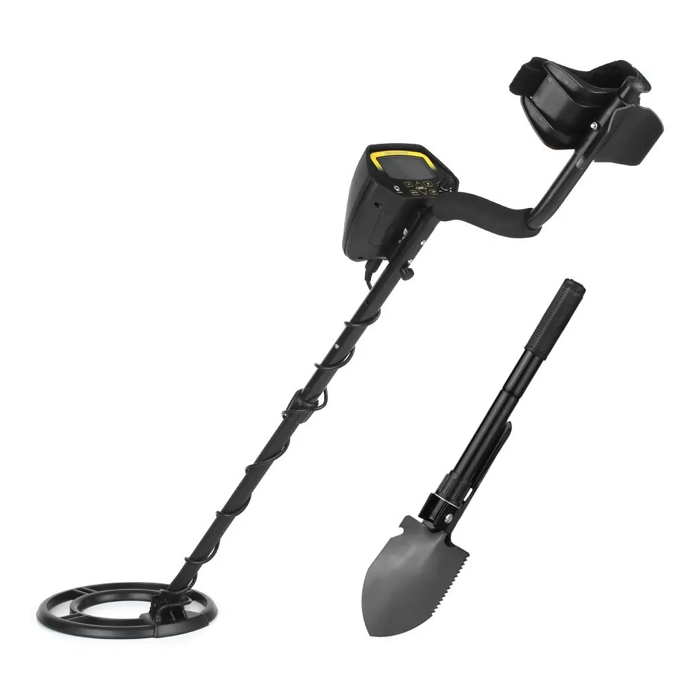 

LCD underwater Metal Detector underground Gold Detector Gold Digger Treasure Hunter + Adjustable Search Coil Folding Shovel