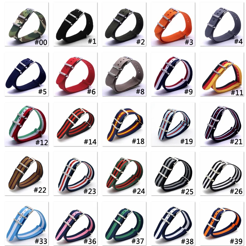 New 2018 Watch 22 mm bracelet MultiColor Green Red Army Military nato fabric Woven Nylon watchbands Strap Band Buckle belt 22mm New 2018 Watch 22 mm bracelet MultiColor Green Red Army Military nato fabric Woven Nylon watchbands Strap Band Buckle belt 22mm