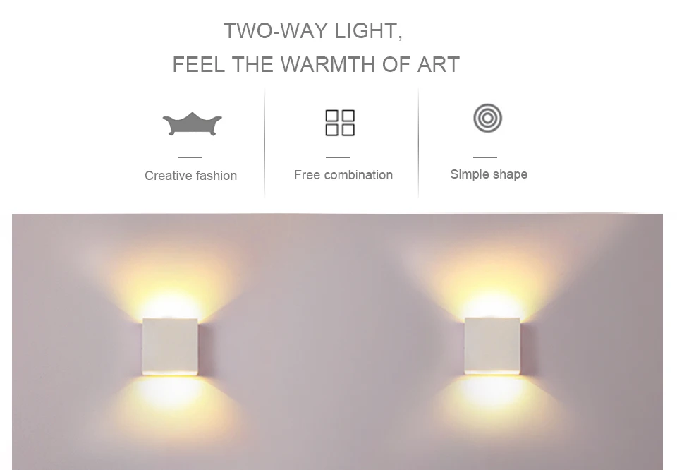 EeeToo Bedroom Wall Night Light Lamp 7W COB Chip LED Night Light Children Indoor Lighting AC 90-265V White Night Lamp for Home (8)