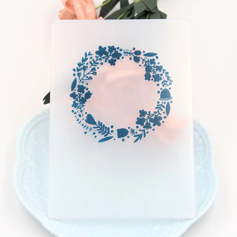 

KLJUYP Garland Plastic Embossing Folders for DIY Scrapbooking Paper Craft/Card Making Decoration Supplies 051610