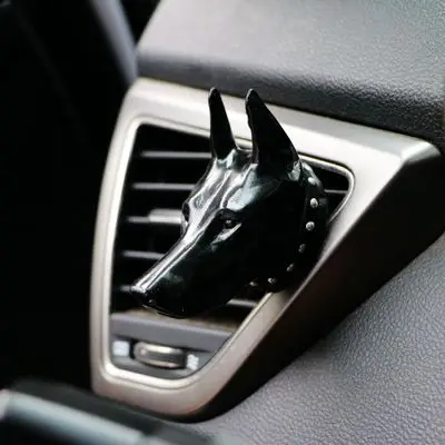 Модные украшения Dobermann, автомобильный освежитель воздуха с зажимом, украшение для автомобиля