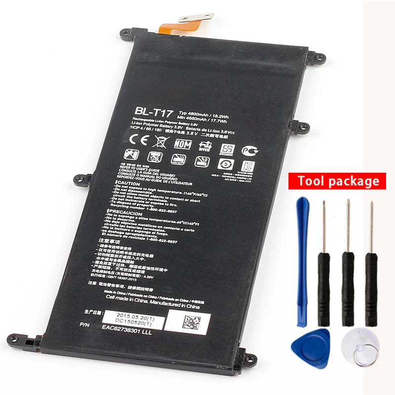 

Original G PAD X Tablet Battery for LG G PAD X 8.3 VK815 VK810 V520 V522 4800mA BL-T17