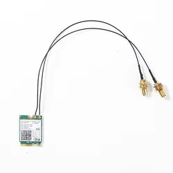 2 шт. U. FL IPEX MHF4 к RP-SMA 0,81 мм RF косичка антенный кабель для NGFF/M.2 7260NGW 8260NGW 8265NGW Wi-Fi Беспроводной маршрутизатор