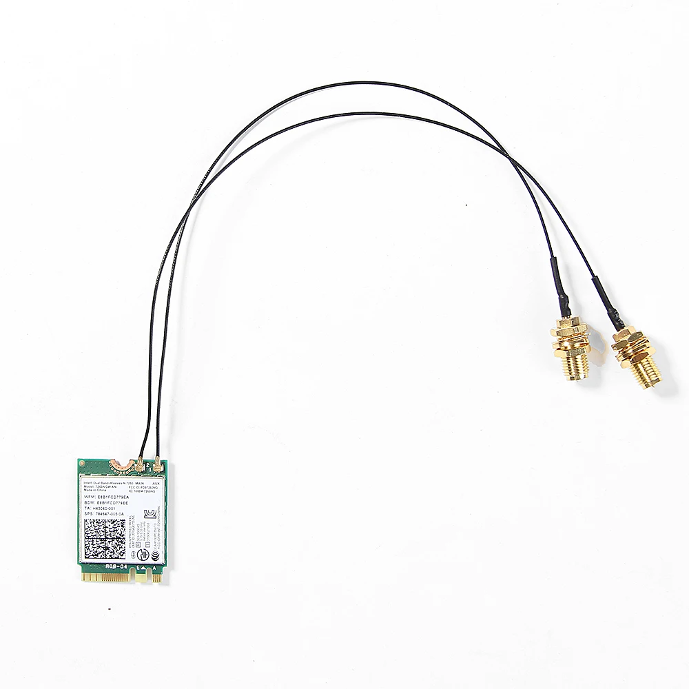 2 шт. U.FL IPEX MHF4 к 0 81 мм RF кабель Pigtail антенна для Intel AX200 9260NGW 8260NGW 8265NGW NGFF M.2 Wi Fi карта