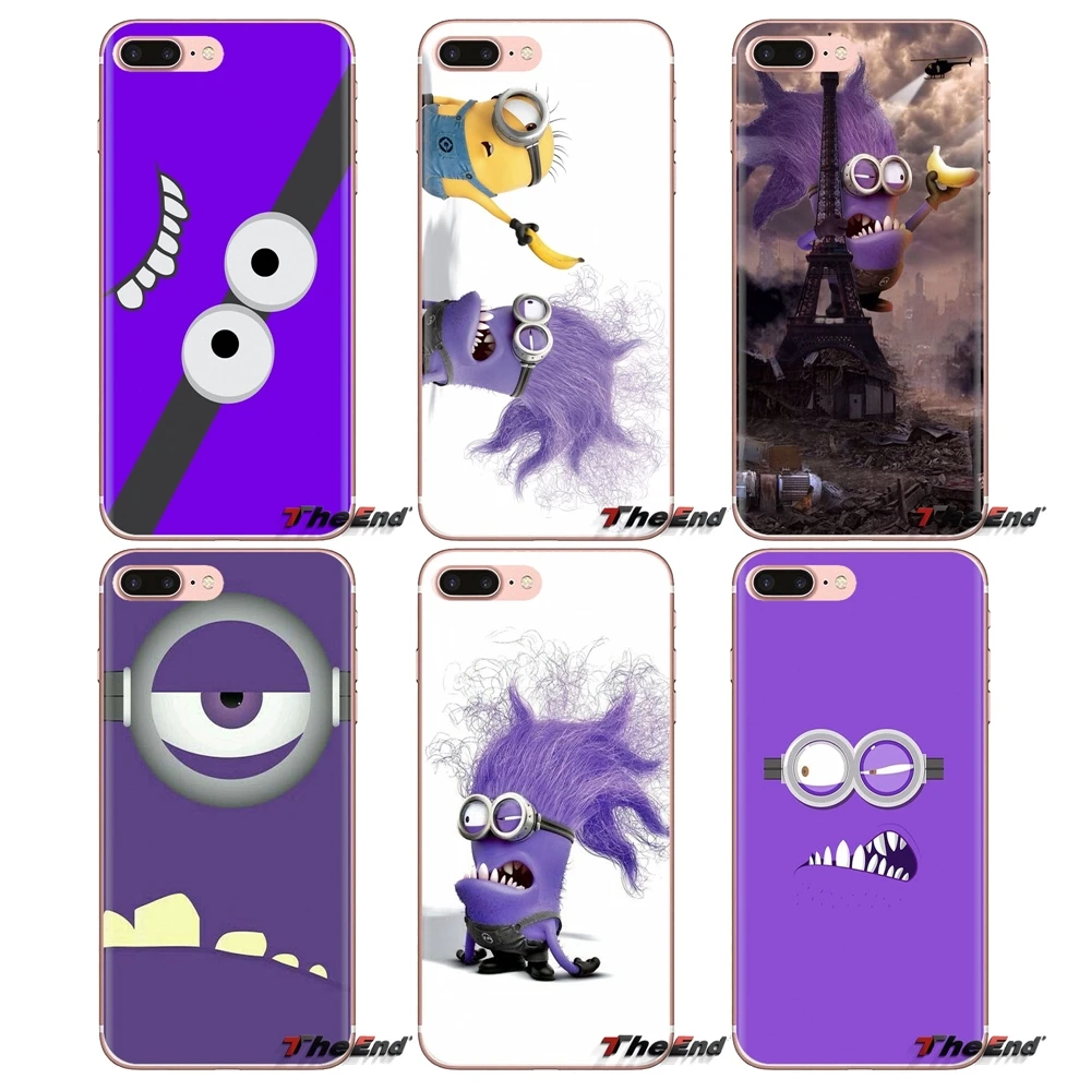 

For Huawei Mate Honor 4C 5C 5X 6X 7 7A 7C 8 9 10 8C 8X 20 Lite Pro Purple minion wallpaper Art Soft Transparent Cases Covers