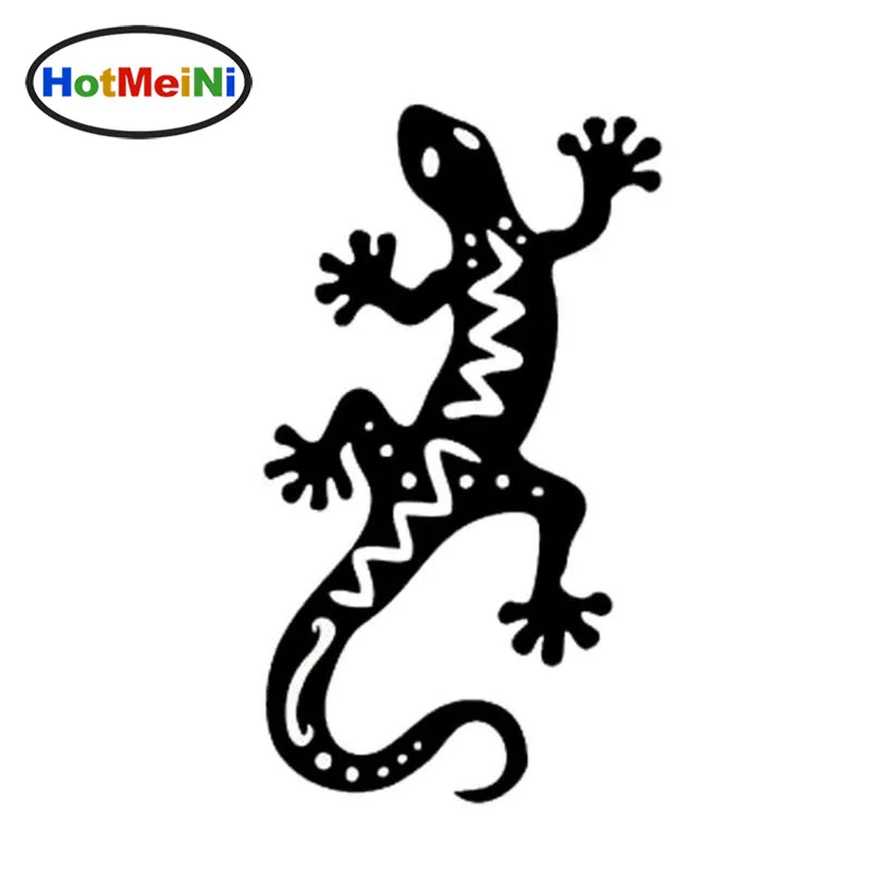 HotMeiNi модная виниловая наклейка Gecko Lizard для стайлинга автомобиля с хвостом яркая