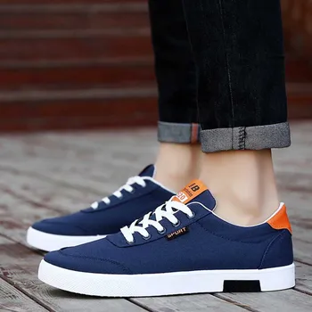 

Explosion Models Spring Korean Version Students Hard-Wearing Lace-Up Low-Top Men'S Canvas Shoes Trend Men Sports Casual Shoes M