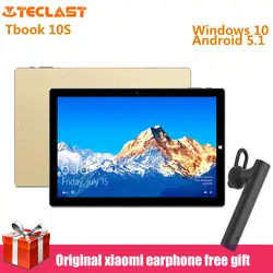 Оригинал Teclast Tbook 10 S 10,1 ''2 в 1 планшетный ПК Intel Cherry Trail X5 4 ядра Windows 10 + Android 5,1 4 GB + 64 GB Планшеты HDMI