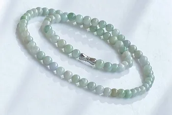 

Real Burma JADES stone 6 mm round bead necklace restoring ancient ways women JADES jewelry