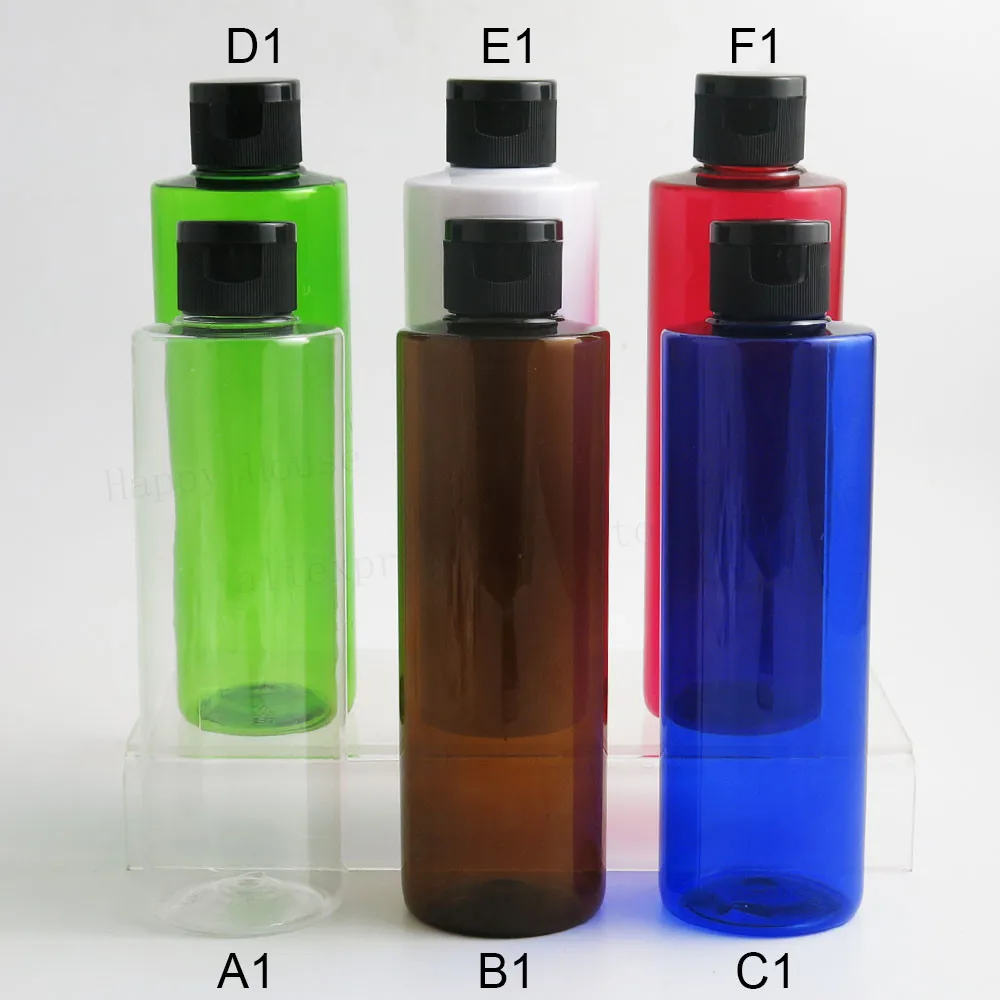 

24pcs Portable 250ml 250cc Plastic Empty Bottles with Flip Caps Travel Containers For Shampoo Lotions Liquid Body Soap Creams