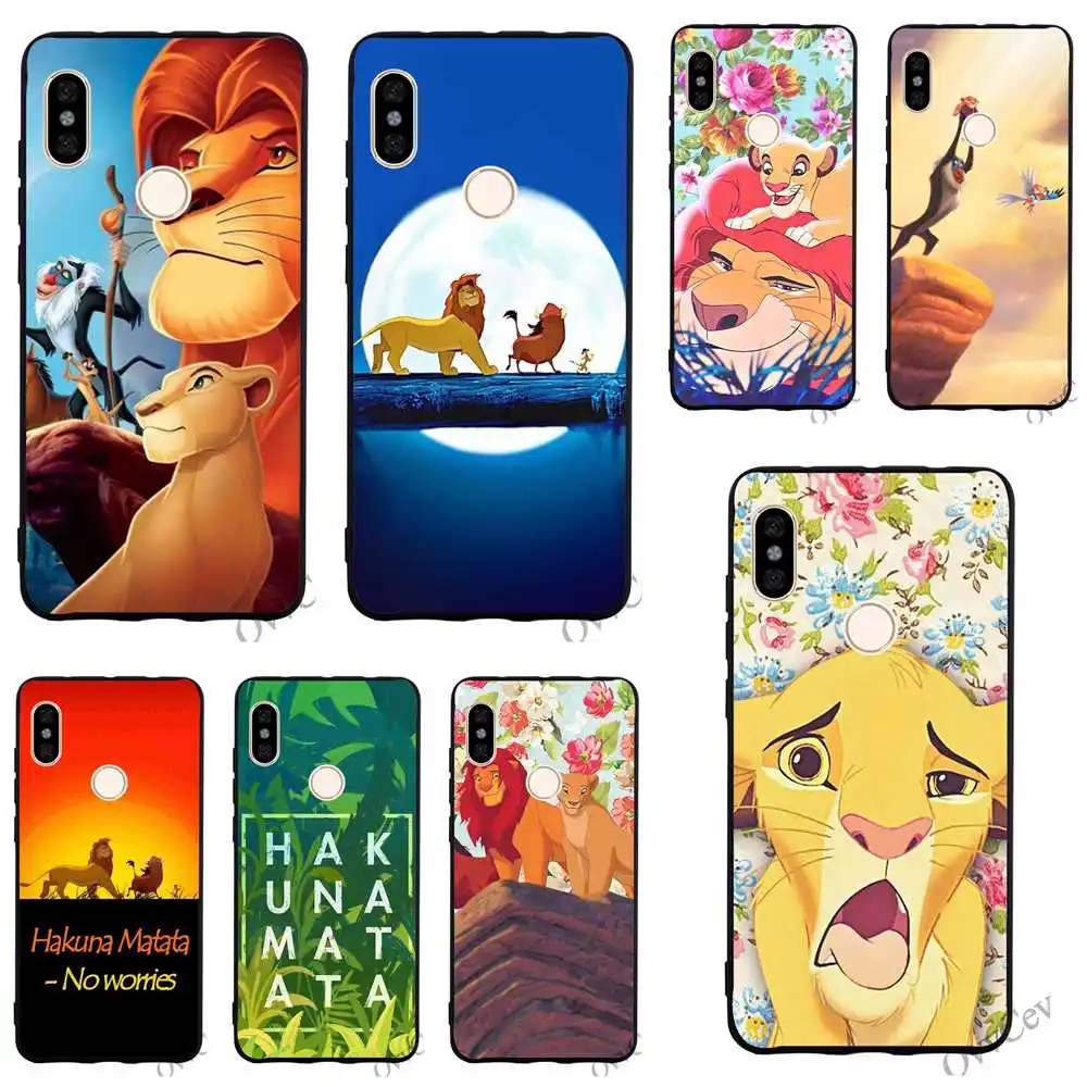 

Protective Hakuna Matata Lion King Phone Cover for Xiaomi Redmi 5A Case 4A 4X 5 Plus 6A Note 5 6 Pro Prime Skin
