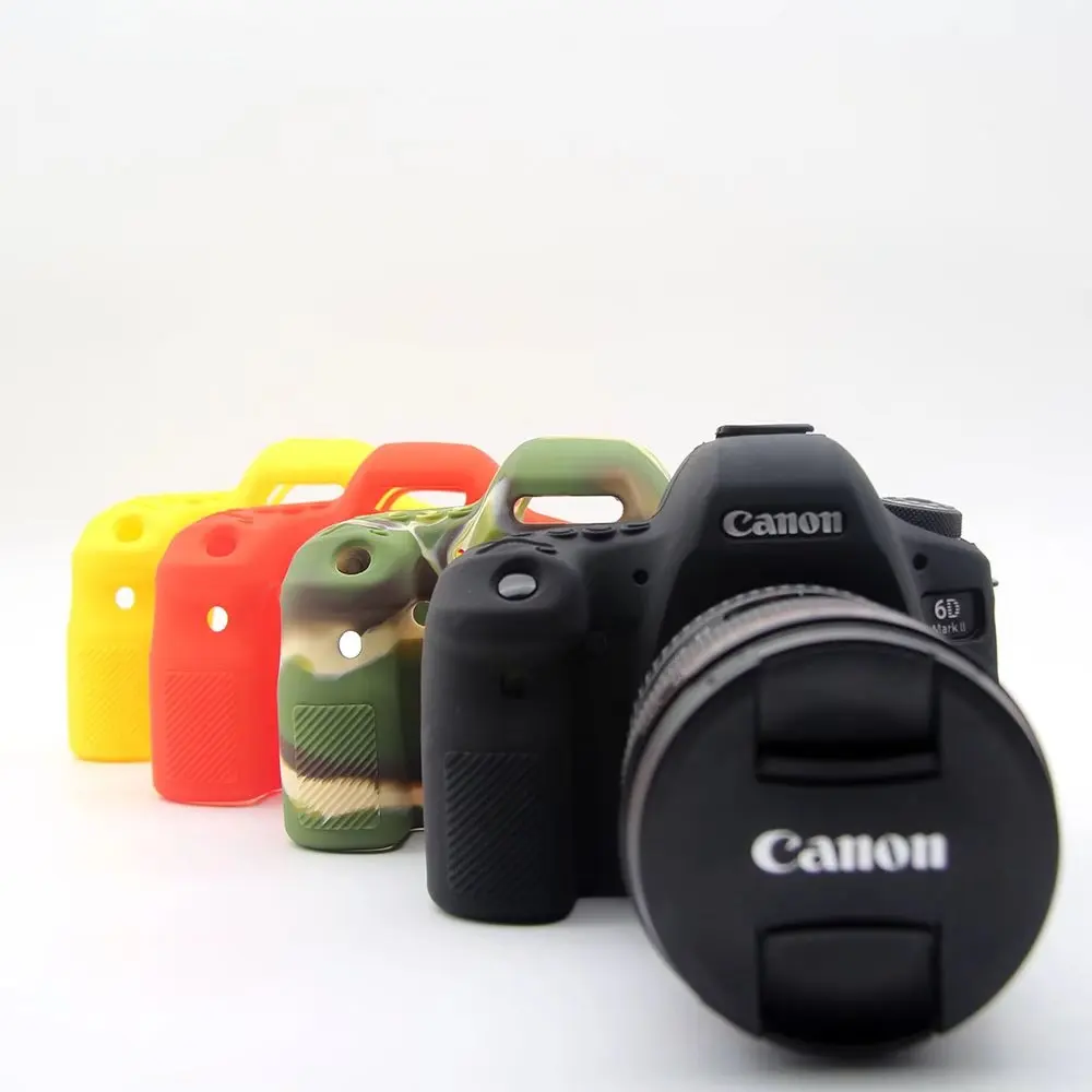 Soft Silicone Rubber 6d2 Camera Protective Body Case Skin For Canon 6D Mark II DSLR Camera Bag
