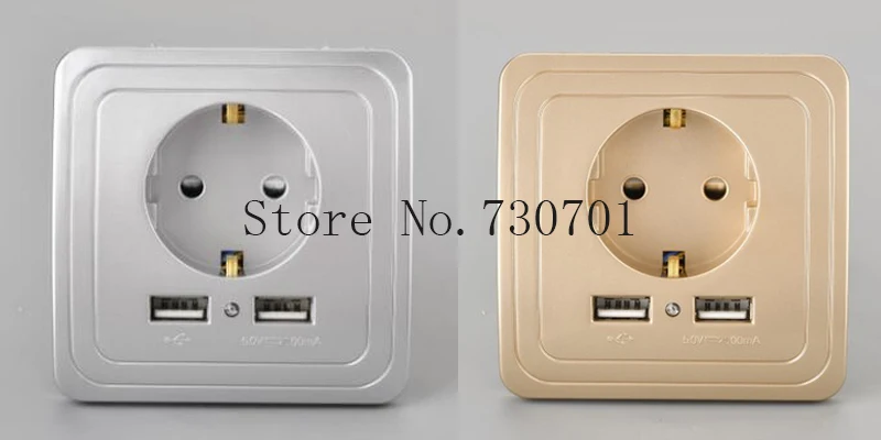 Двойной USB блок питания может быть установлен в любом месте, чтобы добавить идеальную элегантность и функции умный дом настенная розетка