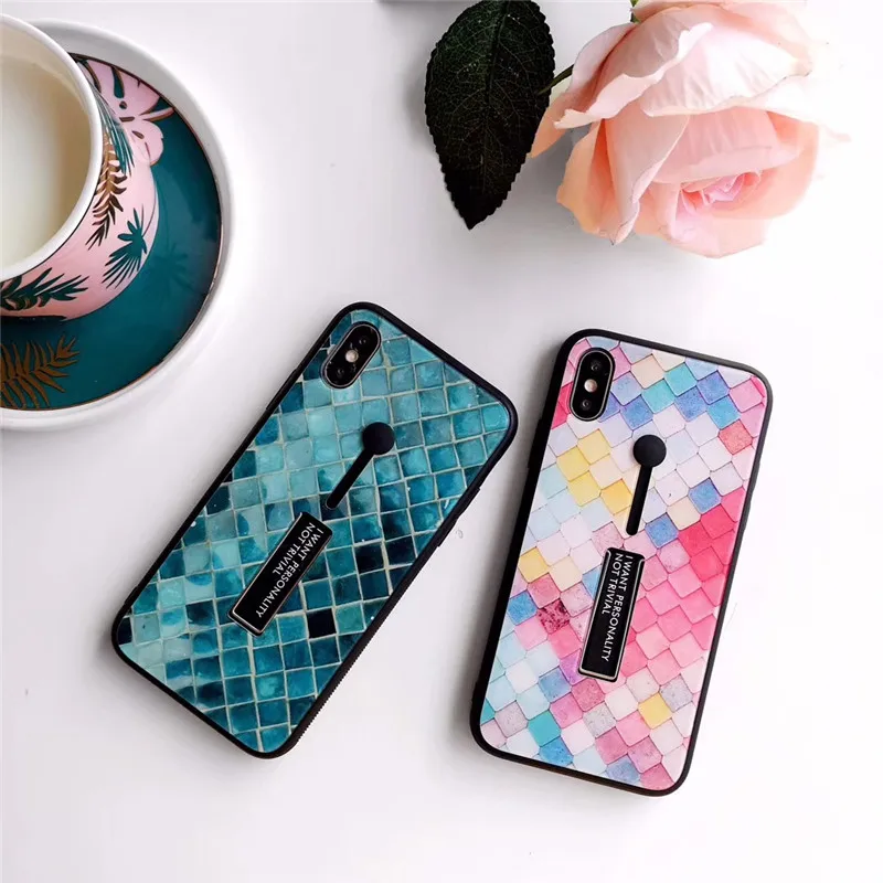 Phone Case coque For iPhone XS XR XS Max X 8 7 6 6S Plus Blue