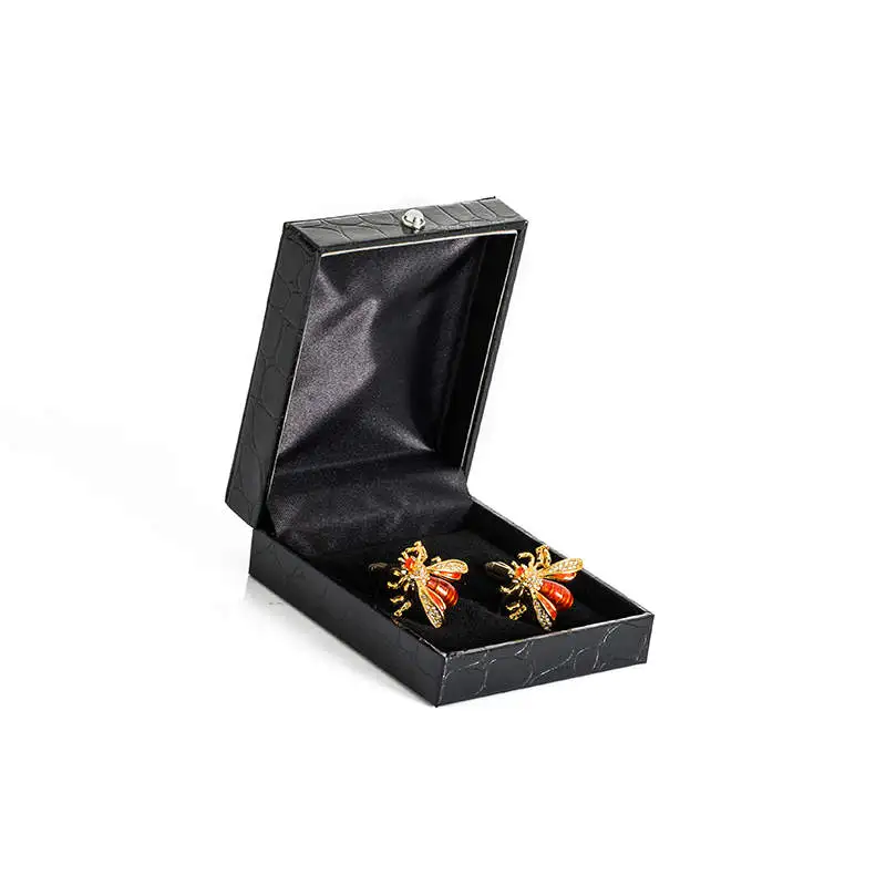 Высокое качество Мужские Запонки Забавные милые пчелы серебряное покрытие Свадебные Запонки 517 с коробкой