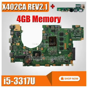 

send board+X402CA Motherboard I5 CPU REV2.1 4G Memory For Asus X402CA Laptop motherboard X402CA Mainboard X402CA Motherboard