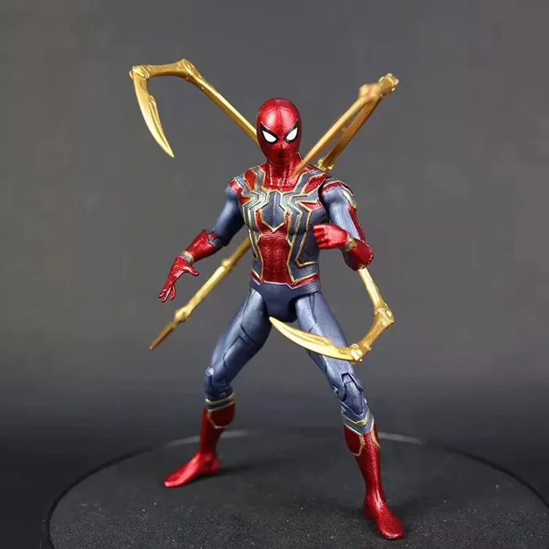 

Marvel Avengers 3 Infinite War Iron spider-man model Spiderman Action Figure PVC Spider Man Figure Collectible Model Toy 17cm
