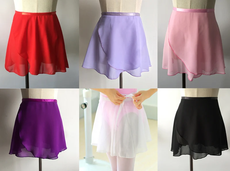 

Ballet Dance Skirt 2019 New Summer Children Pure Color Chiffon Practice Costume Tutu Girl's Ballet Dancing Dress