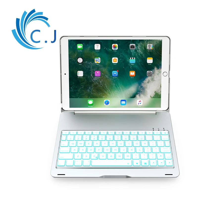 

Case for iPad Pro 10.5 inch PU+ Aluminum Clamshell Bluetooth keyboard Smart Auto Sleep Wake Tablet Case gadget Coque A1701 A1709