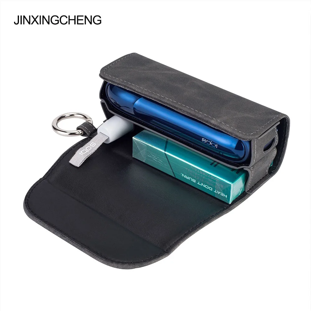 Comprar JINXINGCHENG moda Flip doble libro cubierta para iqos 3,0 funda bolsa soporte funda cartera Funda de cuero para iqos 3 duo duos