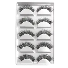 Ресницы своими руками натуральный мягкий женский макияж толстые накладные ресницы длинные черные 8W1