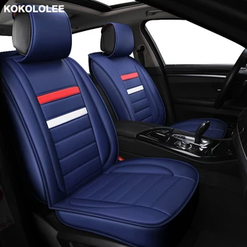 

kokololee Universal Leather Car seat cover for Toyota all models rav4 wish land cruiser vitz mark auris prius camry corolla auto